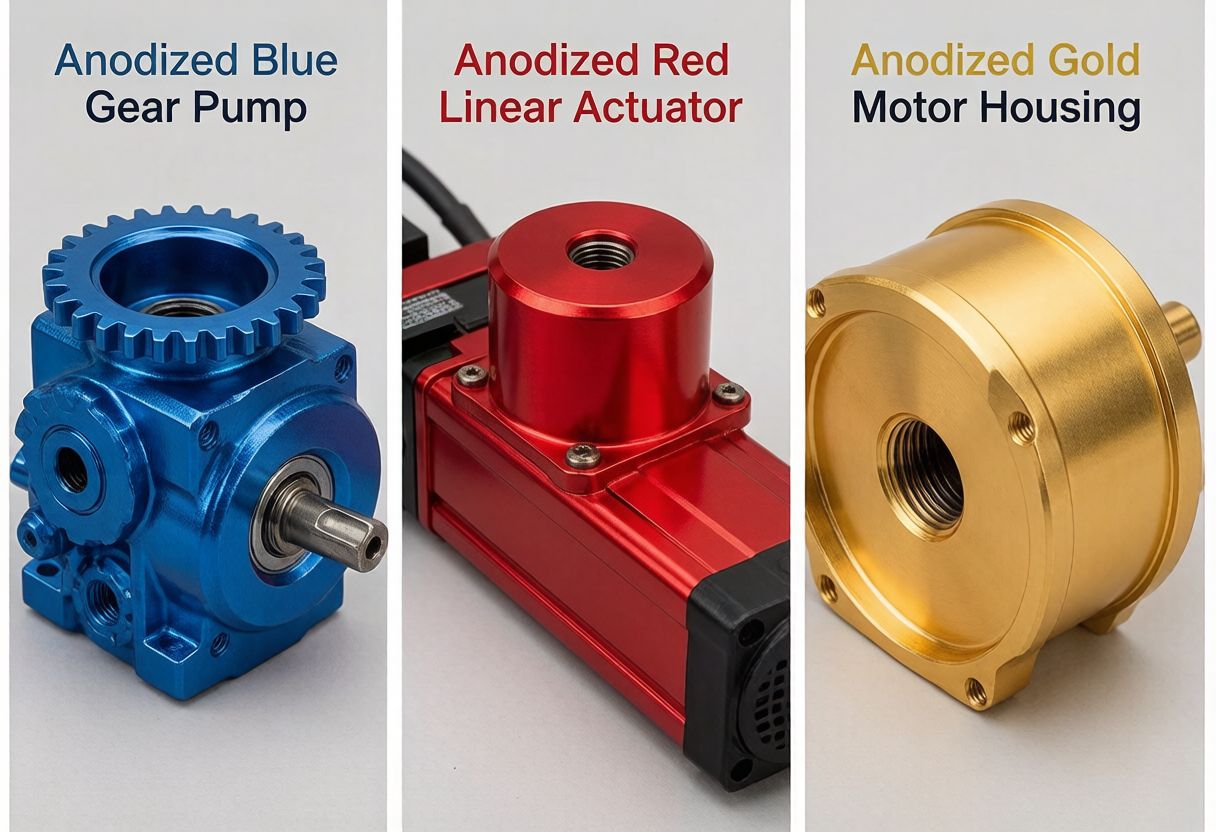 Anodizing Metal Motor Fittings Application